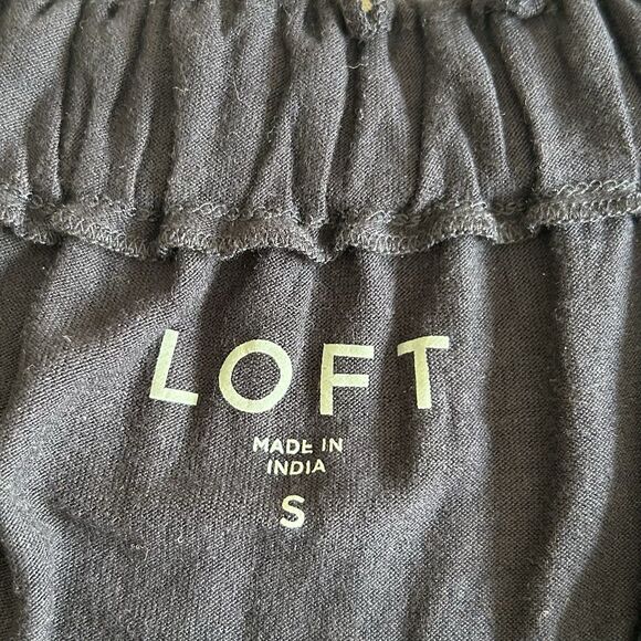 Loft Blouse Women S Navy Lace Off Shoulder Flowy Dressy Boho Fairy Goth Romantic - Picture 3 of 13